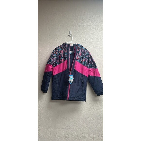 Columbia Girl's Horizon Ride II HoodedJacket Kids Sz L Colors Pink Blue NWT